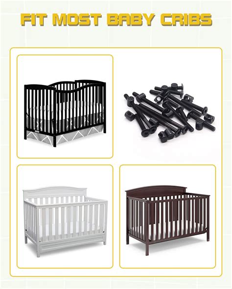 Snapklik.com : Crib Screws Hardware Replacement Kit - 28 Set Baby Bed ...