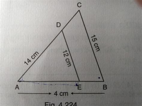 In the figure DE ll CB determine AC and AE . - Brainly.in