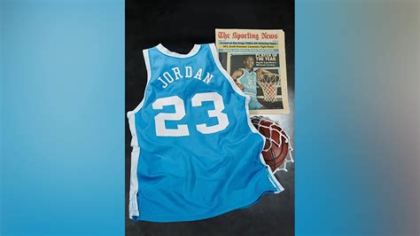 Michael Jordan’s game-worn North Carolina jersey sold for record $1.38 ...