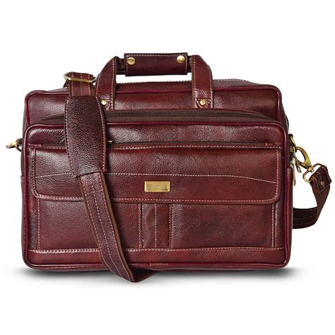 Leather Laptop Bag 998903 (Brown) – SREELEATHERS