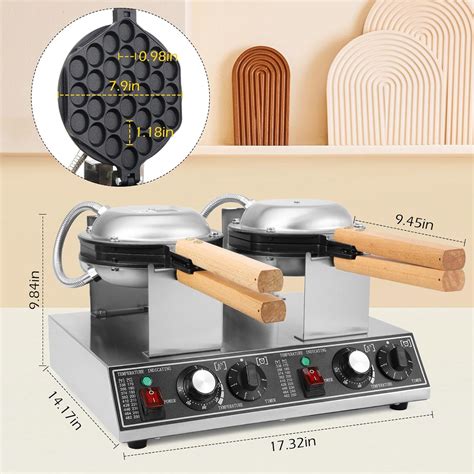 Dyna-Living Bubble Waffle Maker Commercial India | Ubuy