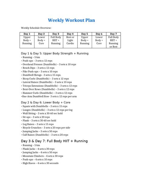 Exercise Plan Example 的图像结果