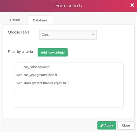 Image result for How to Open Form From Search Query