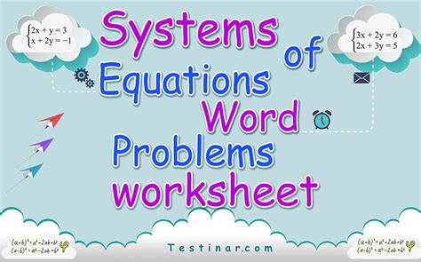 Systems of Equations Word Problems Help 的图像结果