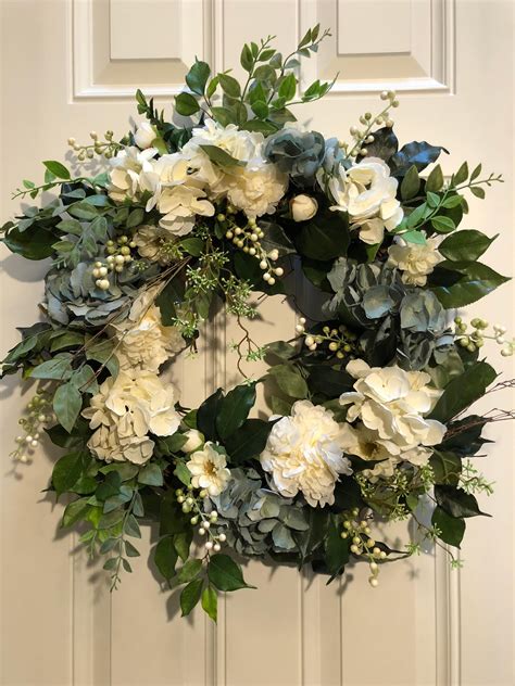 Front Door Wreath, Spring Wreath, Summer Wreath, Artificial Wreath by ...