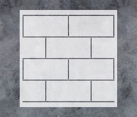 Amazon.com: Brick Stencil - Easily Brighten Up Your Home - Stencil for ...