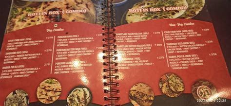 Menu at Food in box, Chennai