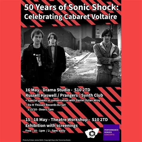 50 Years of Sonic Shock - Celebrating Cabaret Voltaire, Drama Studio ...