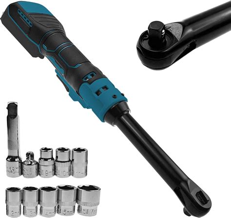 Amazon.com: 3/8" Cordless Extended Ratchet Wrench Compatible with Makita 20V Battery, Electric ...