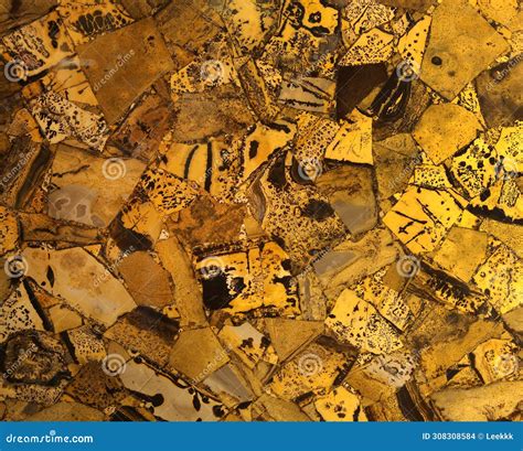 Yellow Fossil Marble Background Natural Marble Plate Stone Texture ...