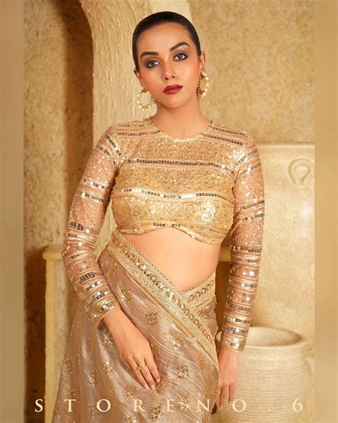 DESERT DELIGHT SAREE WITH GOLD GARNISH BLOUSE – Store No.6