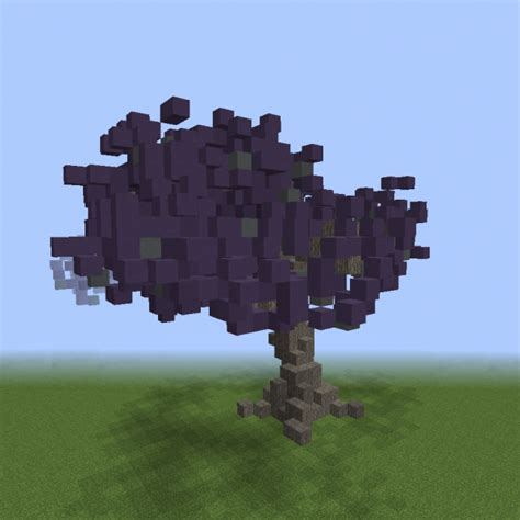 Image result for Purple Tree Minecraft