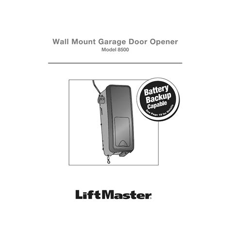 Image result for Liftmaster 8500 How to Program Remote