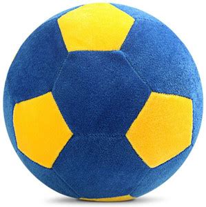 Toyingly Blue Yellow Ball Soft, Stuffed Toy for Baby Boy - 15 cm - Blue ...