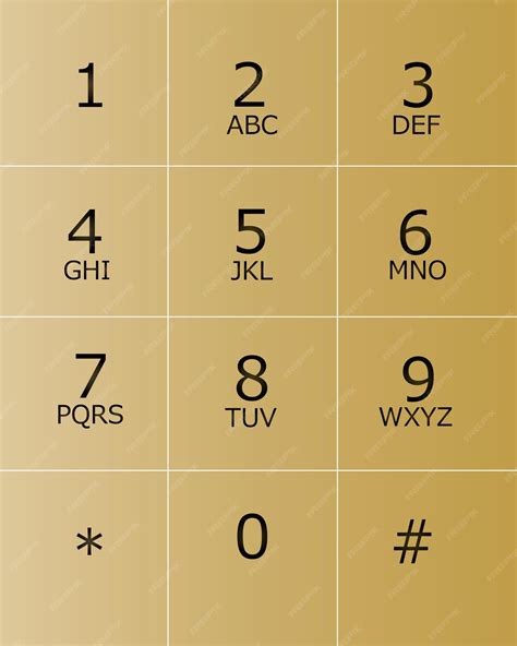 Premium Vector | Keypad for telephone