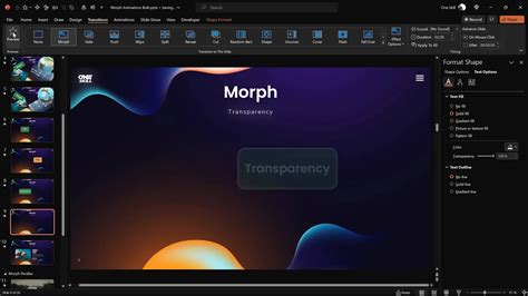 PowerPoint Morph Transition 的图像结果