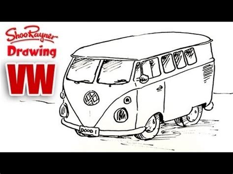 Red Camper Van Tutorial Draw 的图像结果