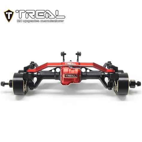 TREAL TRX4M Front Portal Axles Complete Kit CVD shaft Aluminum 7075 CNC Machined Axle Housing ...