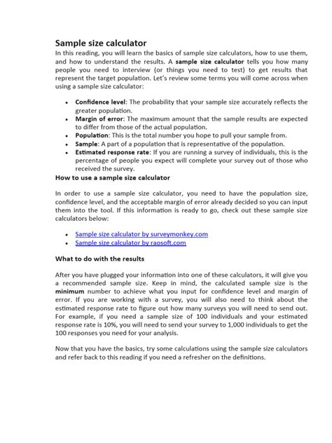 Image result for Binary Data Sample Size Calculator