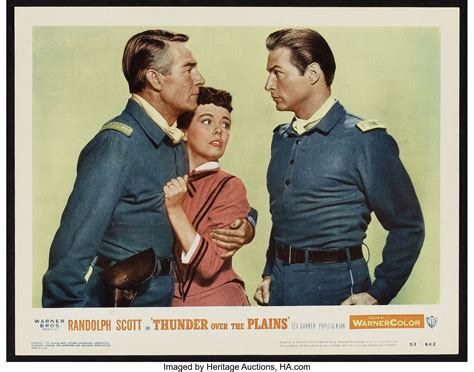 Thunder Over the Plains (Warner Brothers, 1953). Lobby Cards (7) | Lot ...