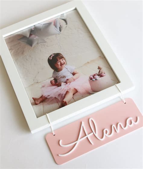 Personalized Name Frame - Pink – The Tiny Trove