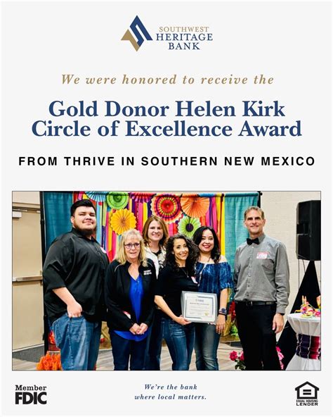 We’re honored to have received the Gold Donor Helen Kirk Circle of ...