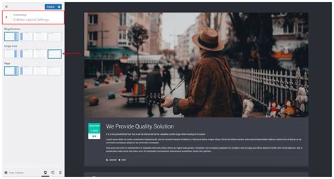 Image result for Customize Sidebar Layout