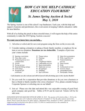 Fillable Online stjamesstratford Auction-Corporate-Sp.. - St. James ...