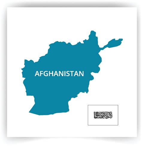 Emirate Of Afghanistan Flag Map