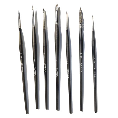 Mini Spotter Brushes Shorter Miniature Liner for Accurate Detailing – Oytra