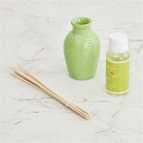 Buy Colour Connect Ceramic Jasmine Reed Diffuser Set from Home Centre ...