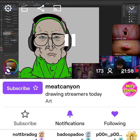 Papa Meat's drawing Wubby live : r/PaymoneyWubby