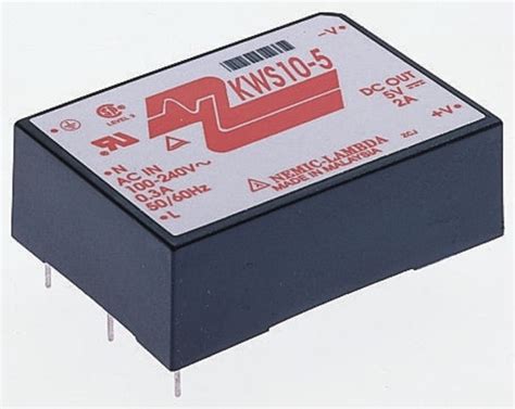 KWS5A-12 TDK-Lambda | TDK-Lambda Switching Power Supply, KWS5A-12, 12V ...