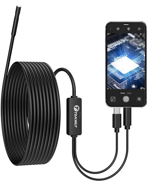 USB Endoscope 3 in 1 Borescope 5.5mm Ultra Thin Waterproof Inspection ...