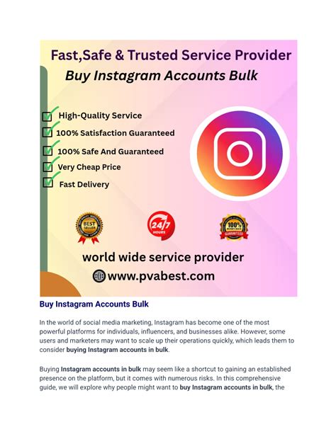 PPT - Best 10 Website To Buy Instagram Accounts Bulk 2025 USA ...