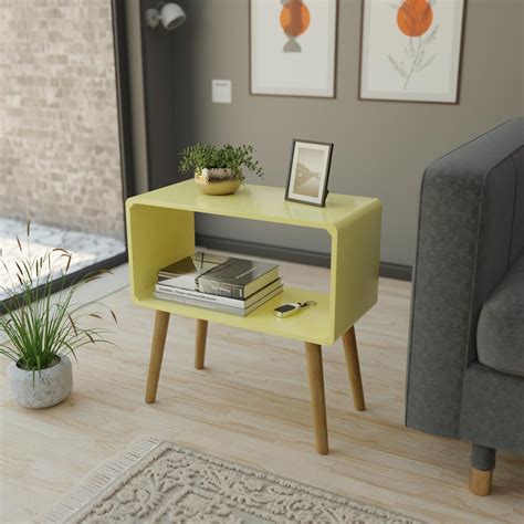 ETIQUETTE ART Retro Bookcase Nightstand, End Table,Bed Side Table for ...