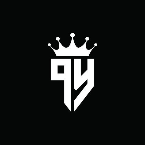 Py logo monograma emblema estilo con plantilla de diseño de forma de ...