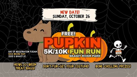 Pupkin 5K/10K Fun Run (or walk), Skagit River Park, Burlington, 26 ...