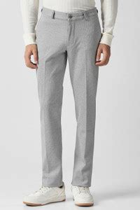 VAN HEUSEN SPORT Slim Fit Men Grey Trousers - Buy VAN HEUSEN SPORT Slim ...
