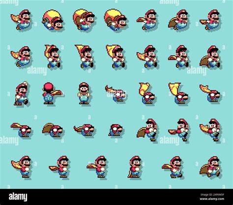 Super Mario World Logo Sprite