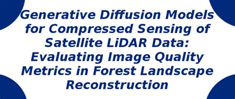 Generative Diffusion Models for Compressed Sensing | S-Logix