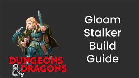 Dnd 5E Ranger Gloom Stalker at Kayla Olney blog