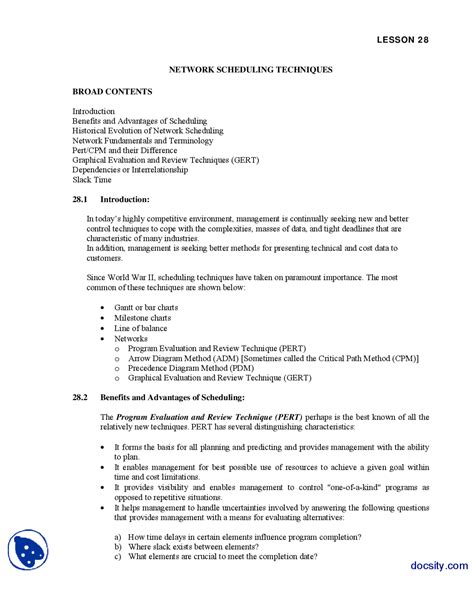 Tutorial for Network and Project Scheduling 的图像结果