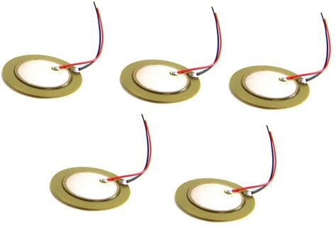 SHOKITECH Piezo Buzzer 50mm with Cable (Pack of 5) : Amazon.in: Musical ...