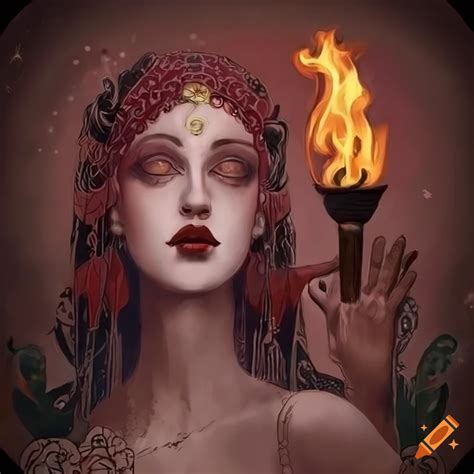 Digital art of Persephone, the Goddess of Spring and Queen of the ...