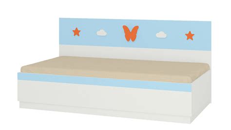 Adona Renata Kids Single Daybed with Box Storage and Wooden Decals ...
