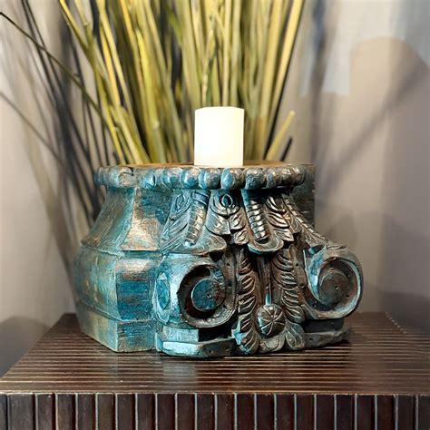 Wooden Candle Holder (One of One) – Revive Home