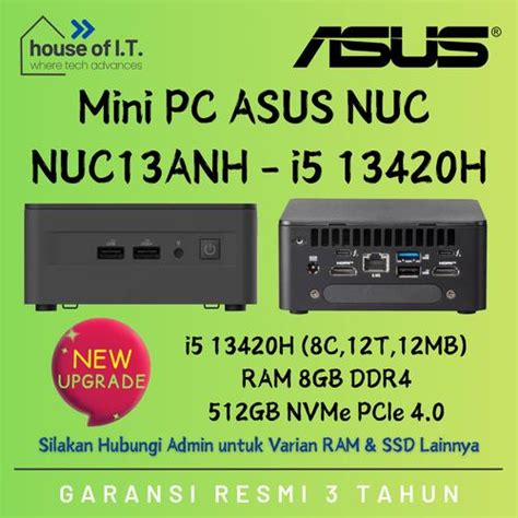 Promo Asus Nuc i5 13420H - Intel NUC 13ANH i5 - ASUS NUC 13 PRO KIT ...
