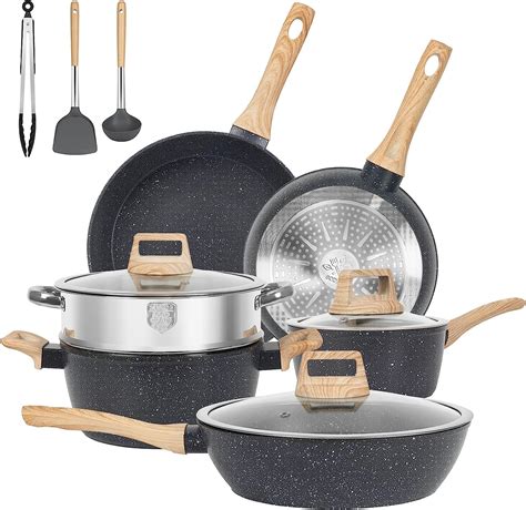 Amazon.com: SODAY 12 Pcs Pots and Pans Set, Nonstick Cookware Sets ...