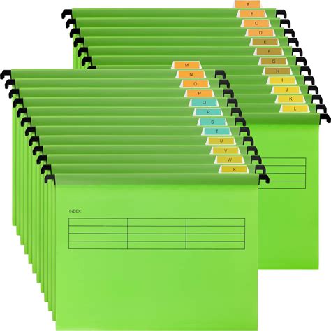MUKLEI 24 Pack A4 Suspension Files, Filing Cabinet Suspension Files ...
